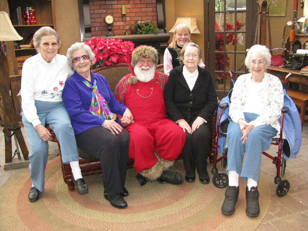 A gathering of residents